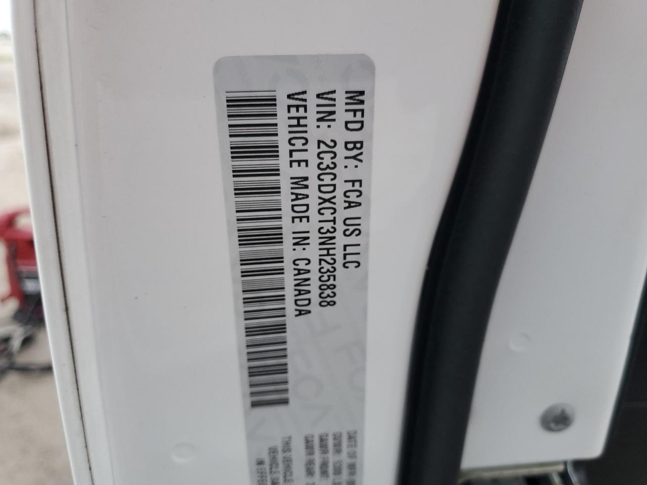 2022 DODGE CHARGER R/T VIN:2C3CDXCT3NH235838