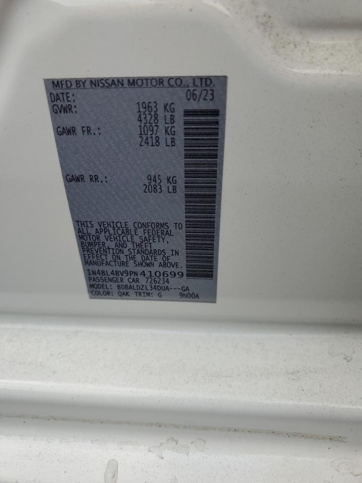 2023 NISSAN ALTIMA S VIN:1N4BL4BV9PN410699