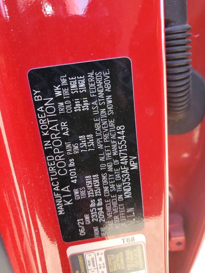 2022 KIA SOUL GT-LINE TURBO VIN:KNDJ53AF4N7155448