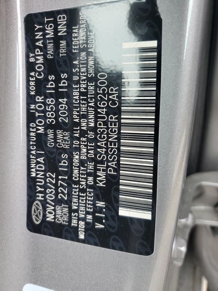 2023 HYUNDAI ELANTRA SEL VIN:KMHLS4AG3PU462500