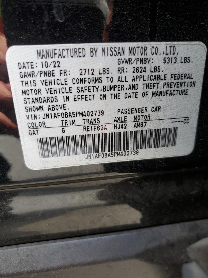 2023 NISSAN ARIYA ENGAGE VIN:JN1AF0BA5PM402739