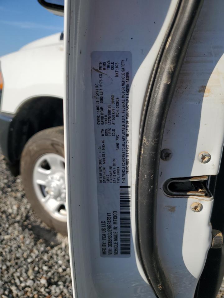 2024 RAM 3500 TRADESMAN VIN:3C63R3GJ2RG242517