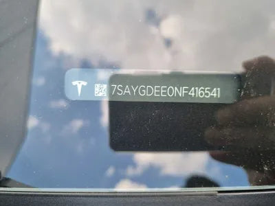 2022 Tesla Model Y 7SAYGDEE0NF416541 VIN:7SAYGDEE0NF416541