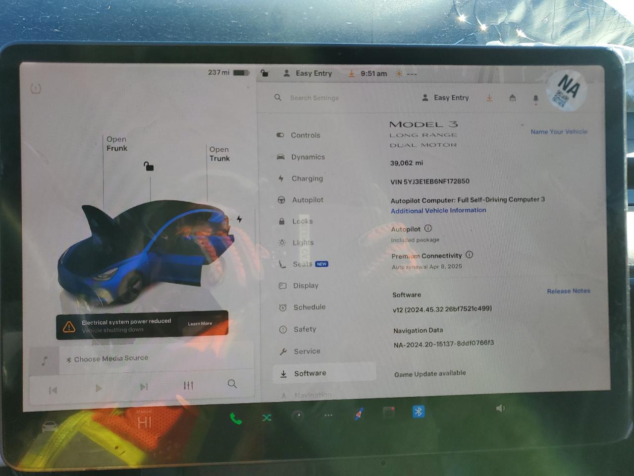 2022 TESLA MODEL 3  VIN:5YJ3E1EB6NF172850