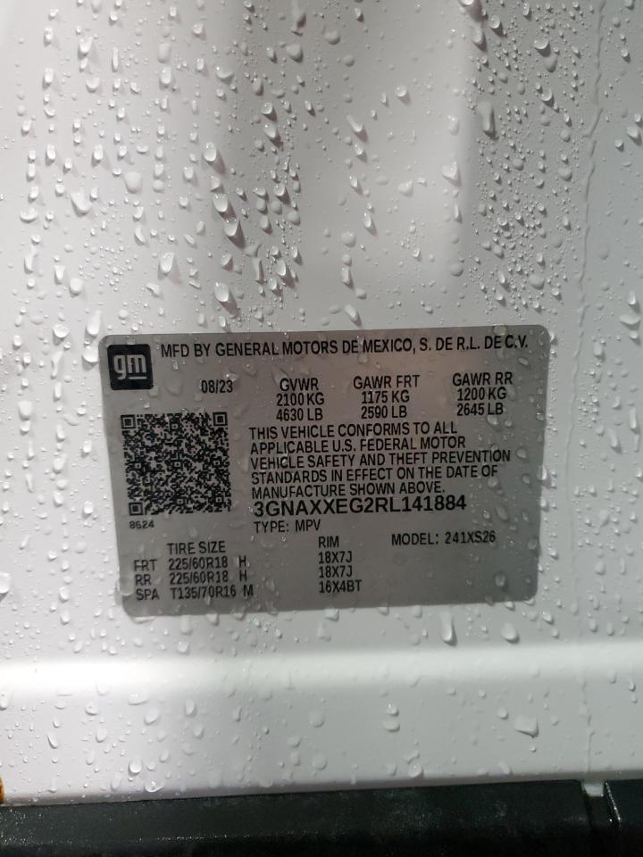 2024 CHEVROLET EQUINOX PREMIERE VIN:3GNAXXEG2RL141884