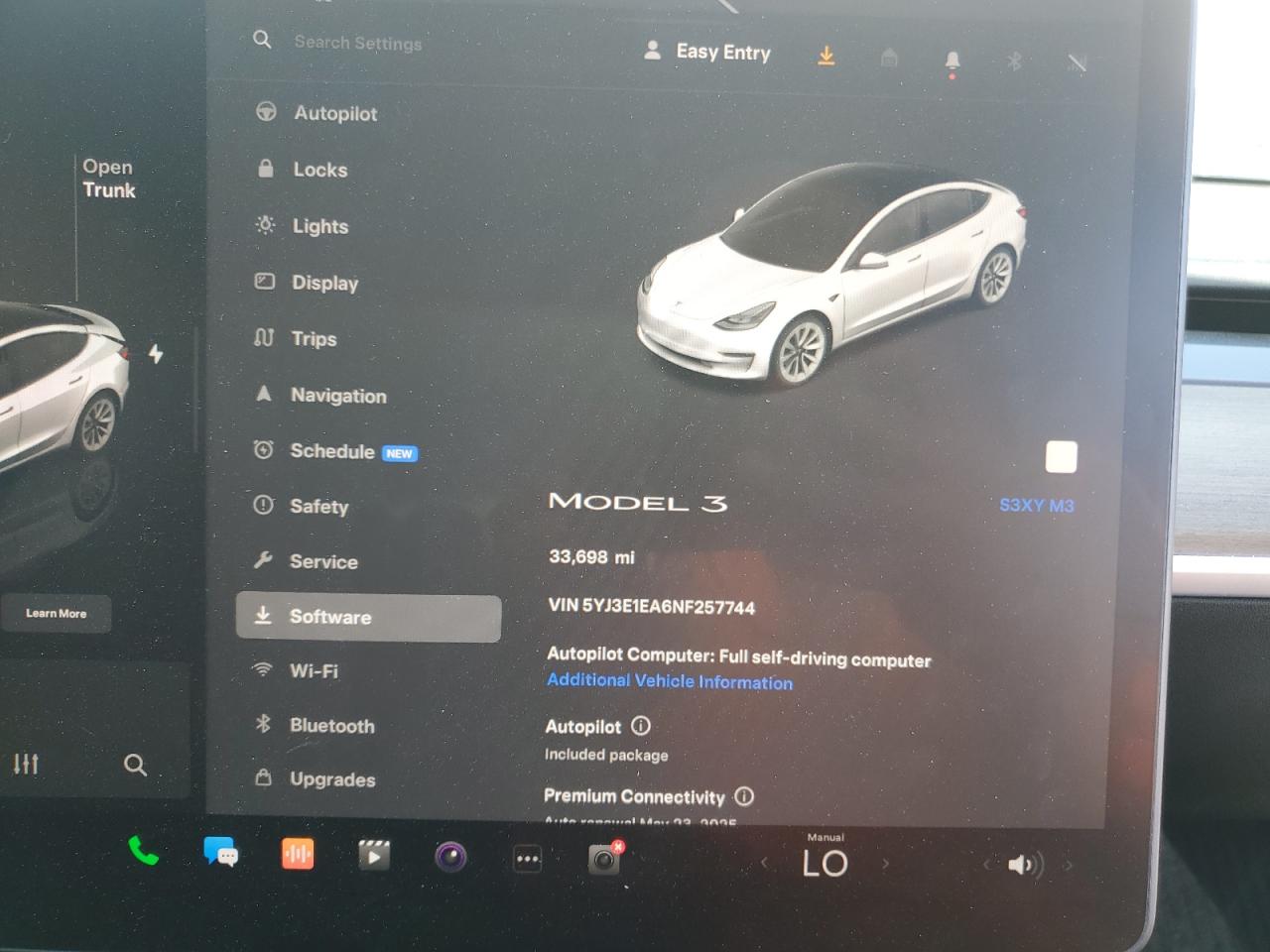 2022 TESLA MODEL 3  VIN:5YJ3E1EA6NF257744