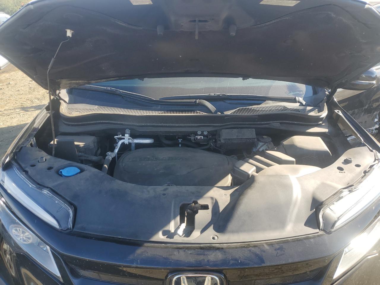 2022 HONDA PILOT BLACK VIN:5FNYF6H76NB000213