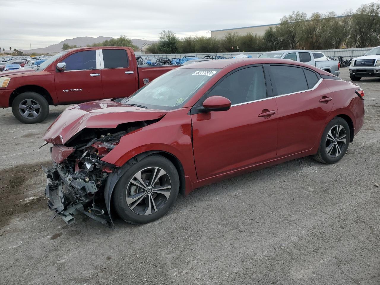 2022 NISSAN SENTRA SV VIN:3N1AB8CV8NY270694