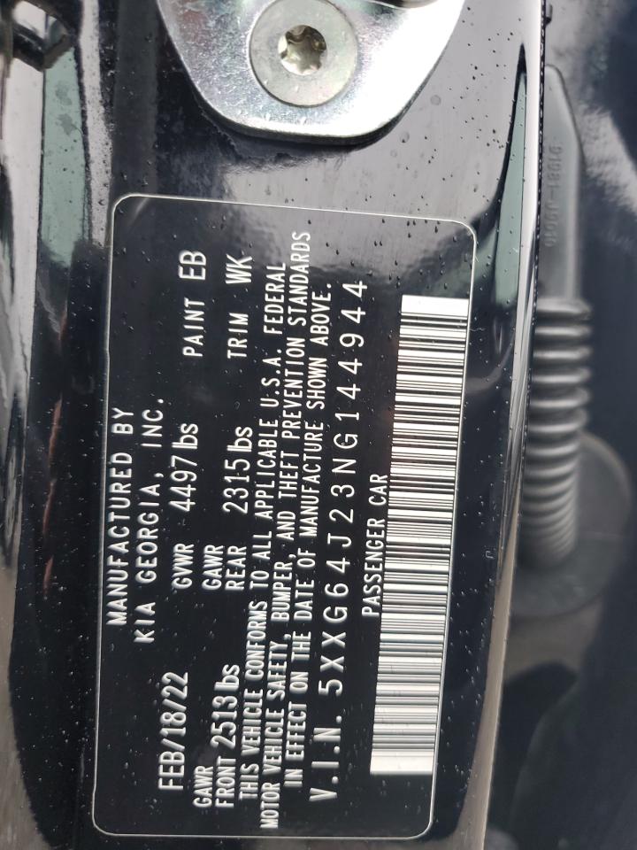 2022 KIA K5 GT LINE VIN:5XXG64J23NG144944
