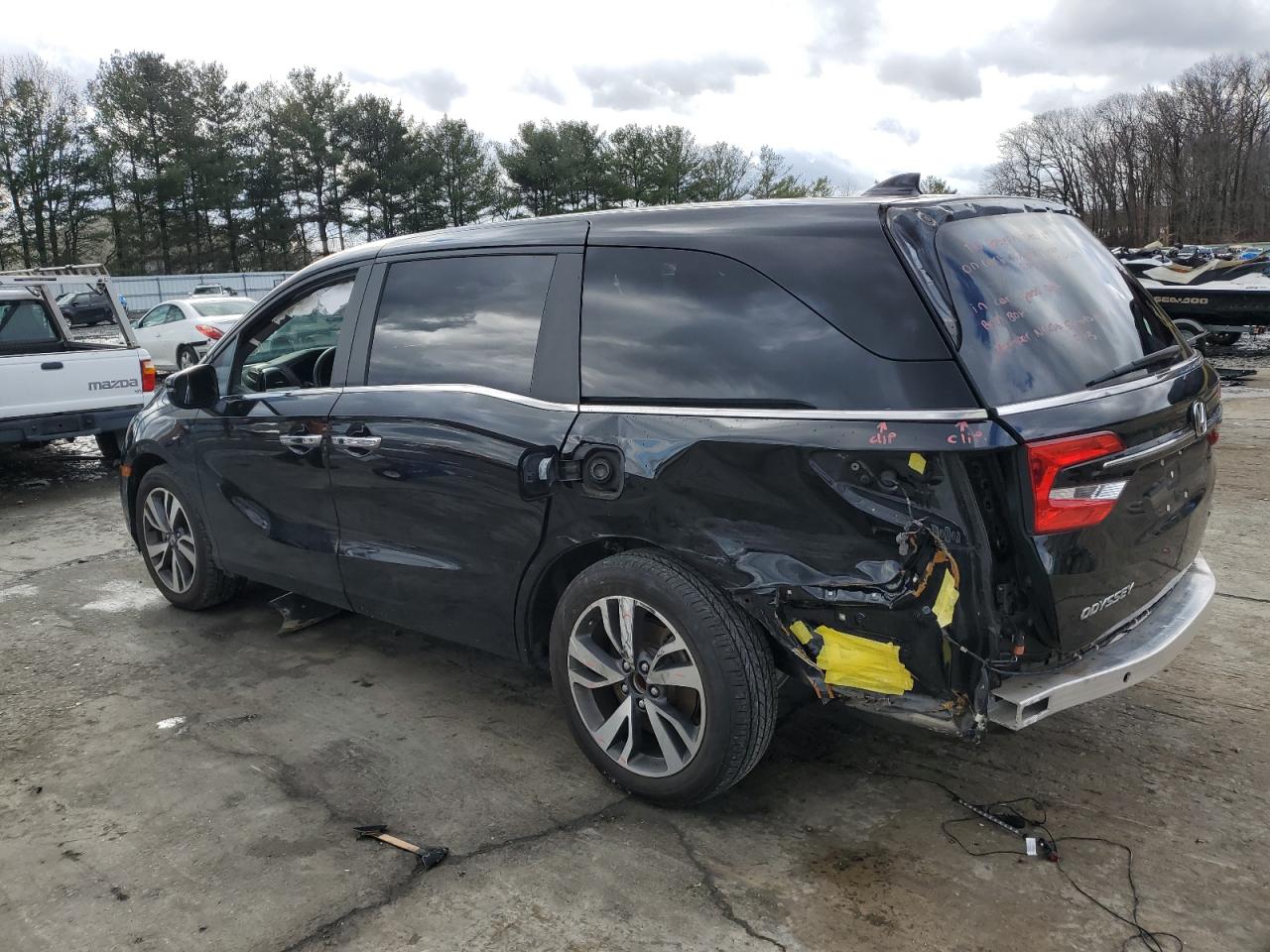 2022 HONDA ODYSSEY TOURING VIN:5FNRL6H83NB047253