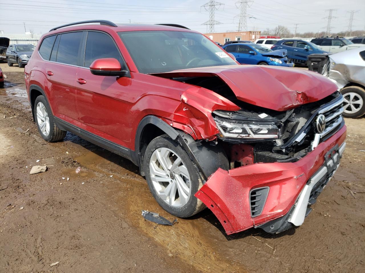 2022 VOLKSWAGEN ATLAS SE VIN:1V2KP2CA5NC516573