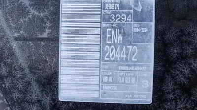 2020 Kia Mohave KNAKN814DLA204472 VIN:KNAKN814DLA204472