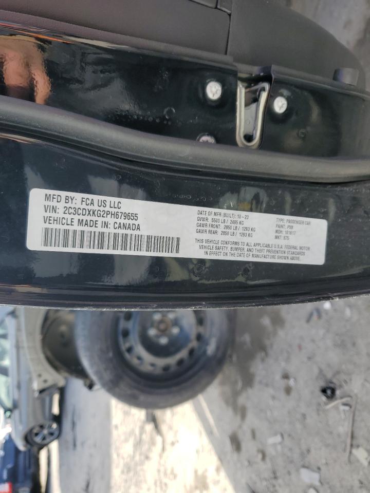 2023 DODGE CHARGER POLICE VIN:2FMGK5C86EBD05544