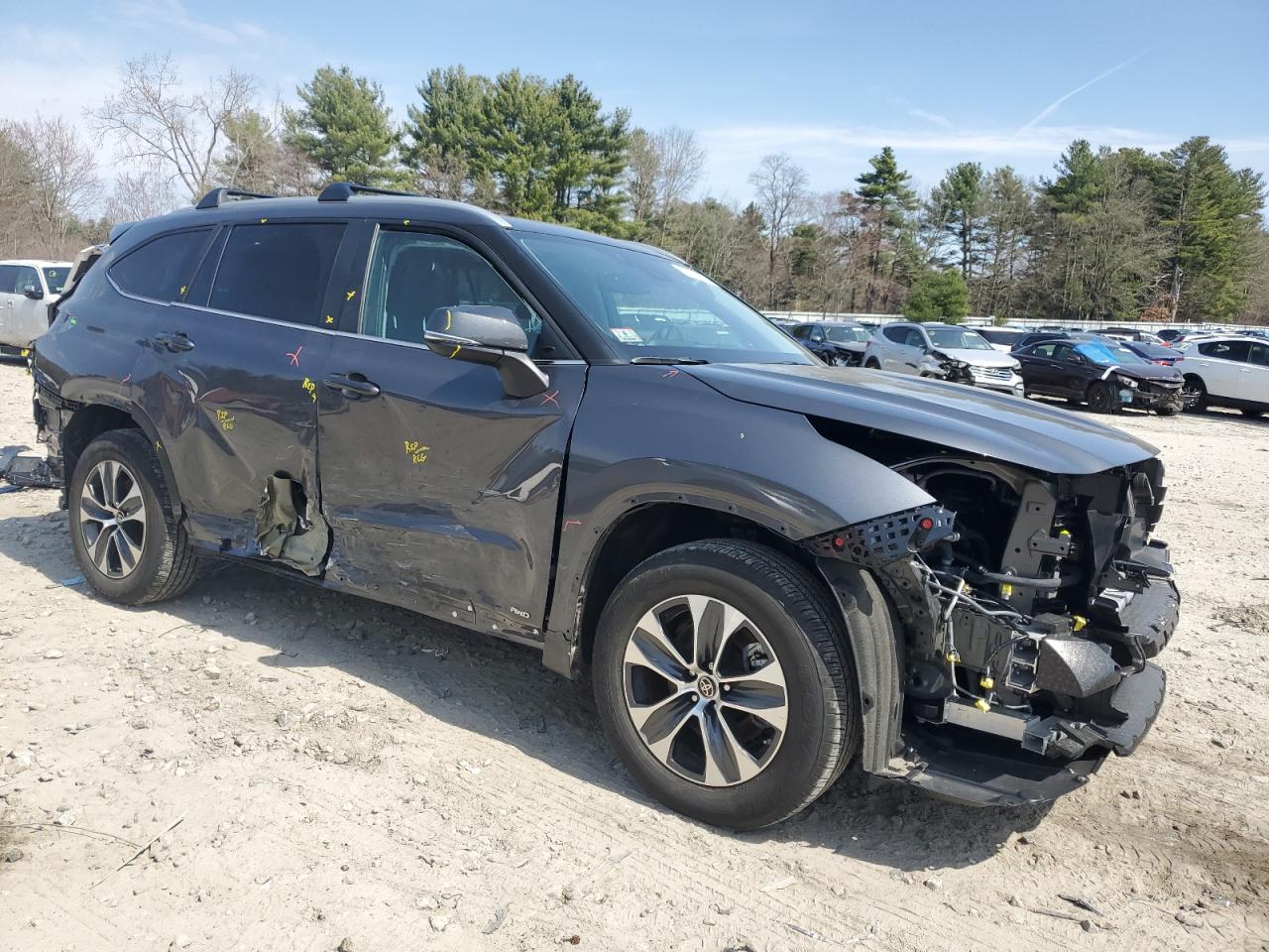 2023 TOYOTA HIGHLANDER HYBRID XLE VIN:5TDKBRCH9PS586696