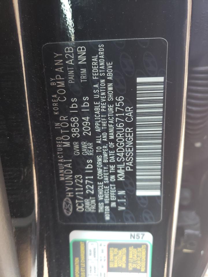 2024 HYUNDAI ELANTRA SEL VIN:KMHLS4DG0RU671756