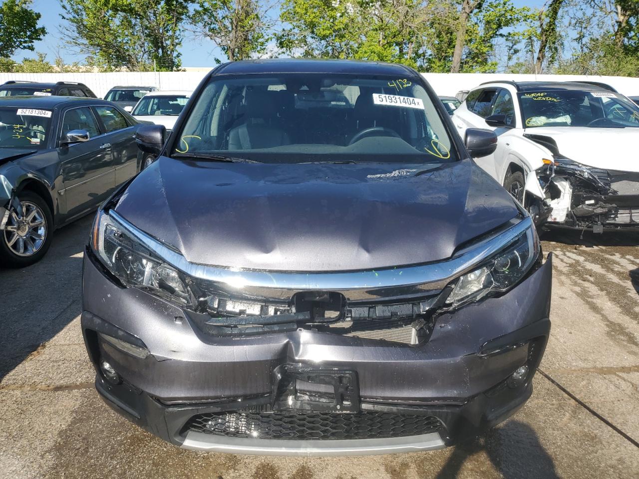 2022 HONDA PILOT EXL VIN:5FNYF6H51NB020450