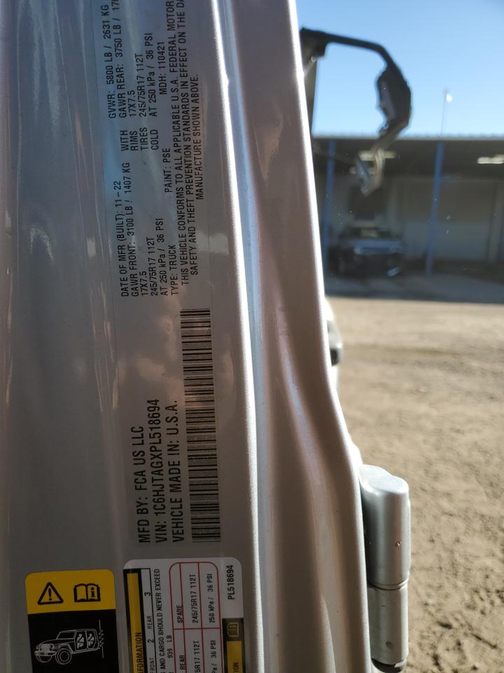2023 JEEP GLADIATOR SPORT VIN:1C6HJTAGXPL518694
