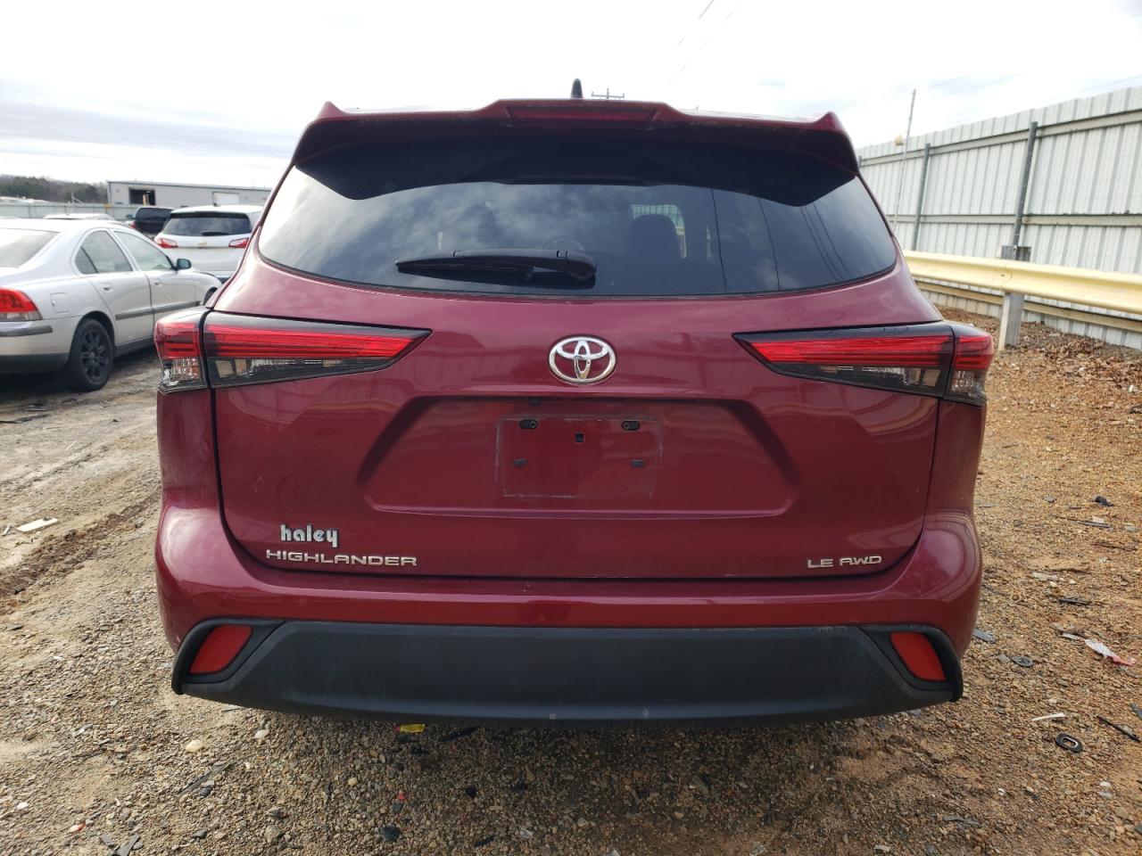 2022 TOYOTA HIGHLANDER L VIN:5TDBZRBH6NS181003