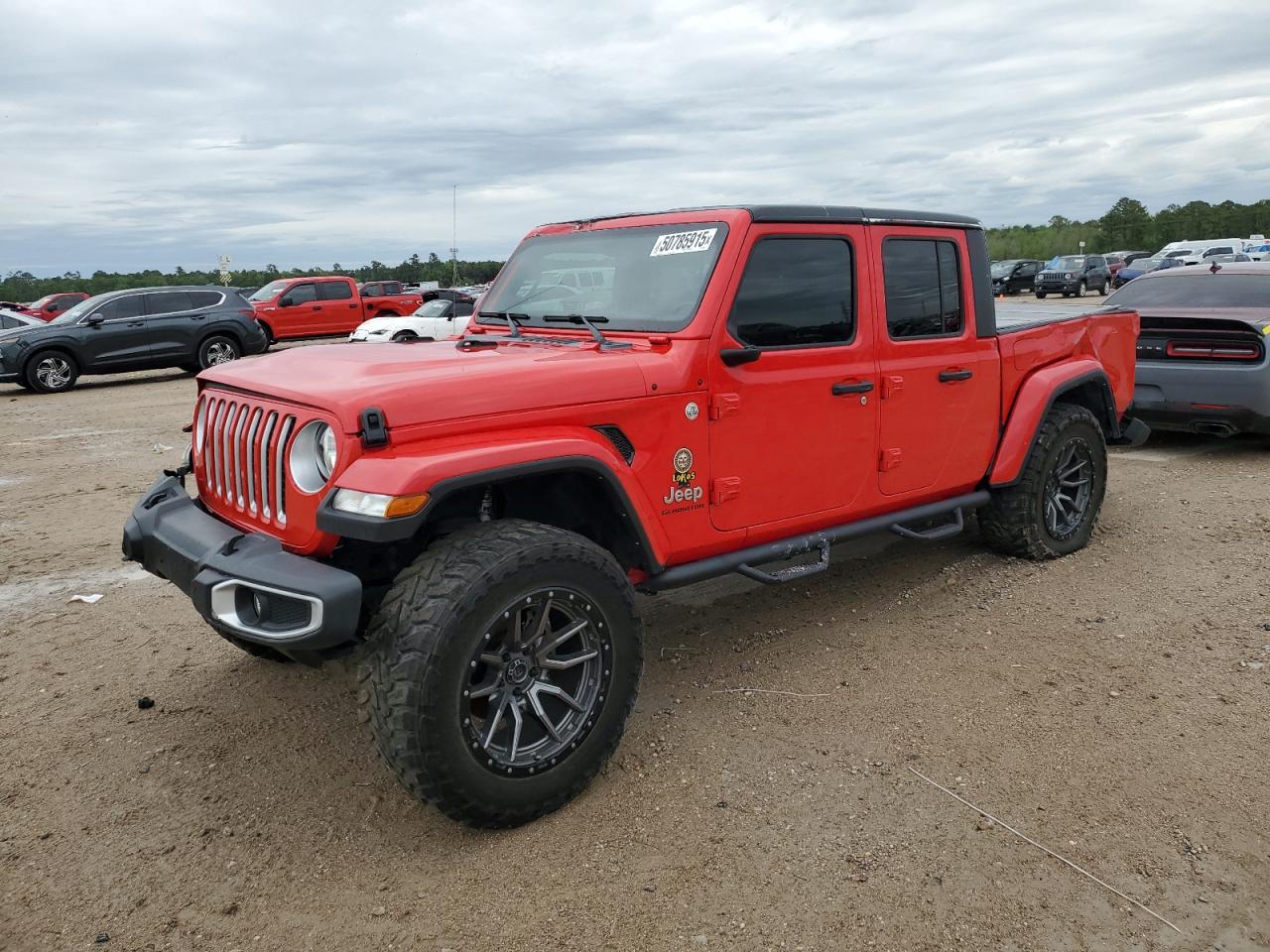 2022 JEEP GLADIATOR OVERLAND VIN:1C6HJTFG2NL135841
