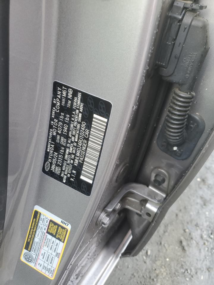 2024 HYUNDAI ELANTRA BLUE VIN:KMHLM4DJ4RU102480