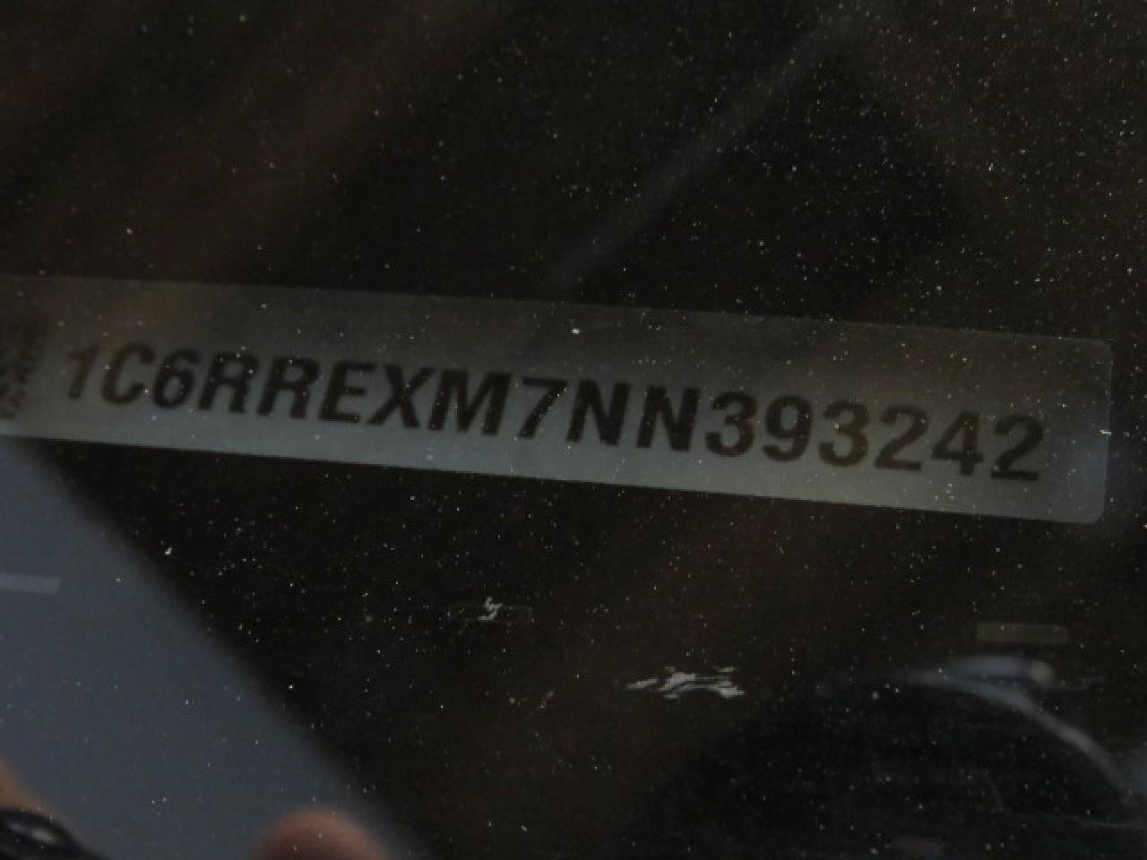 2022 RAM 1500 HFE VIN:1C6RREXM7NN393242