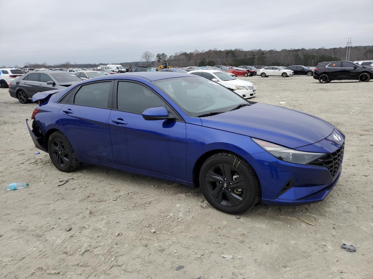 2022 HYUNDAI ELANTRA BLUE VIN:KMHLM4AJ6NU027361
