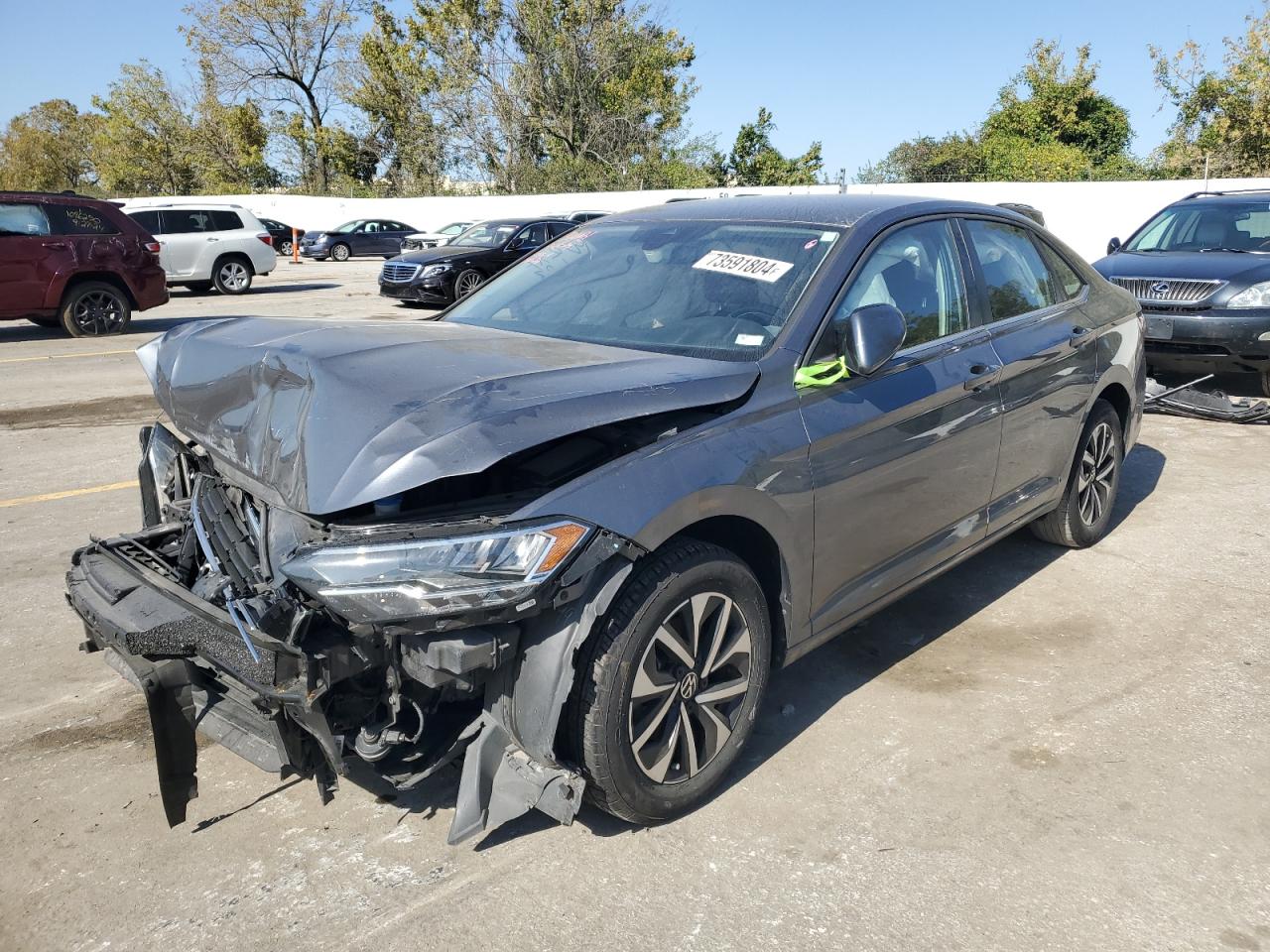 2022 VOLKSWAGEN JETTA S VIN:3VWCM7BU7NM017356