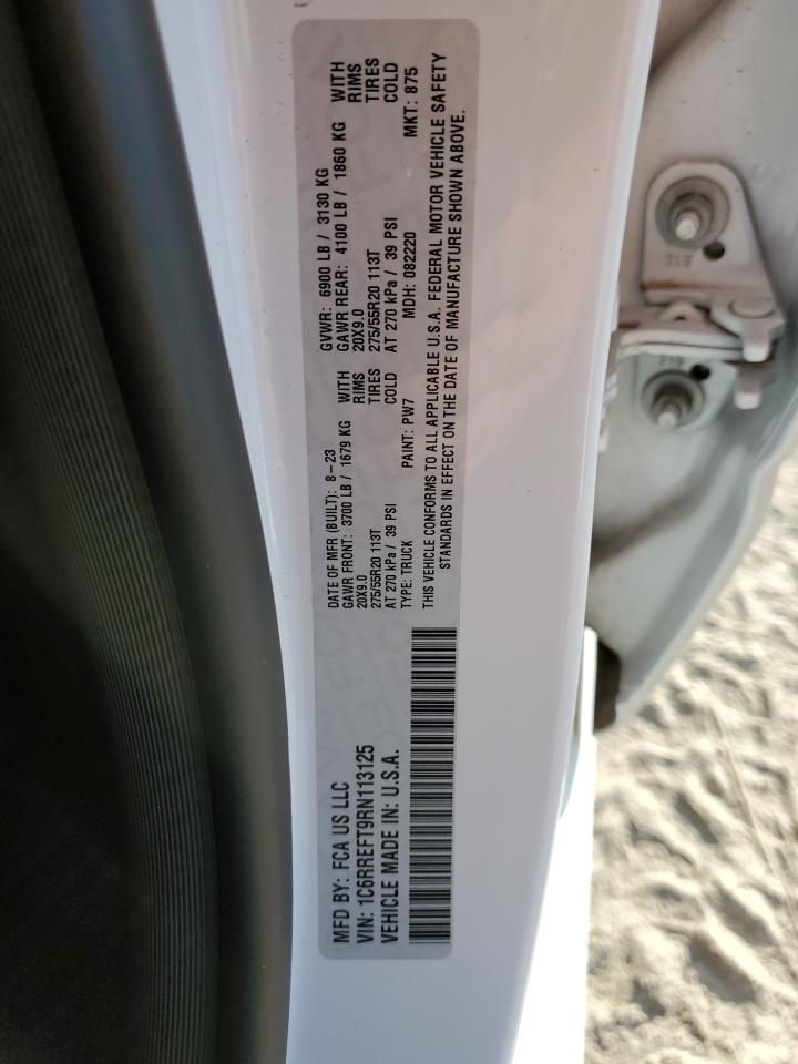 2024 RAM 1500 BIG HORN/LONE STAR VIN:1C6RREFT9RN113125