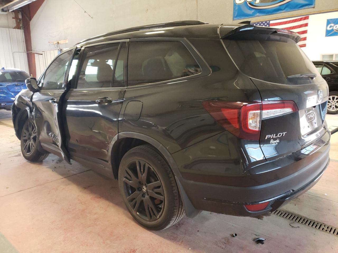 2022 HONDA PILOT BLACK VIN:5FNYF6H75NB072858
