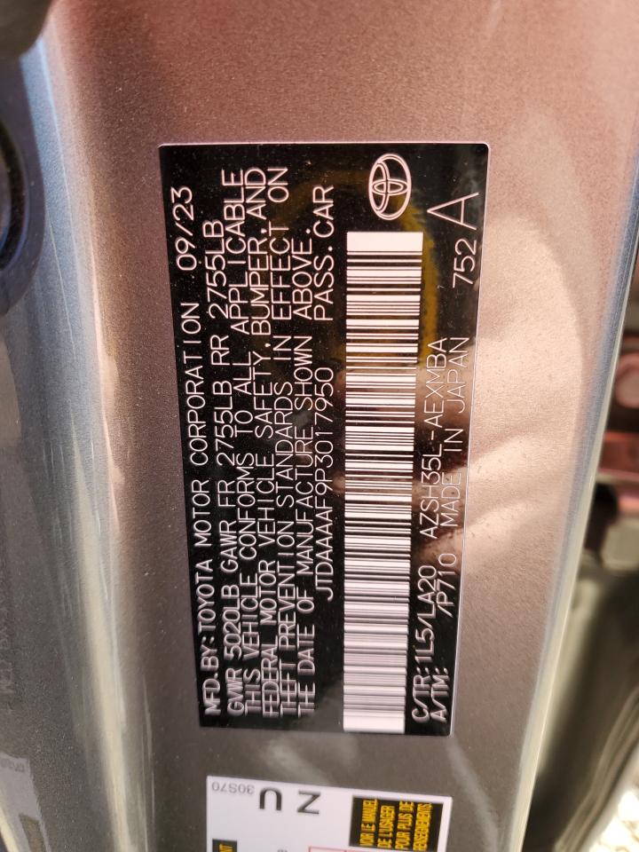 2023 TOYOTA CROWN XLE VIN:JTDAAAAF9P3017950