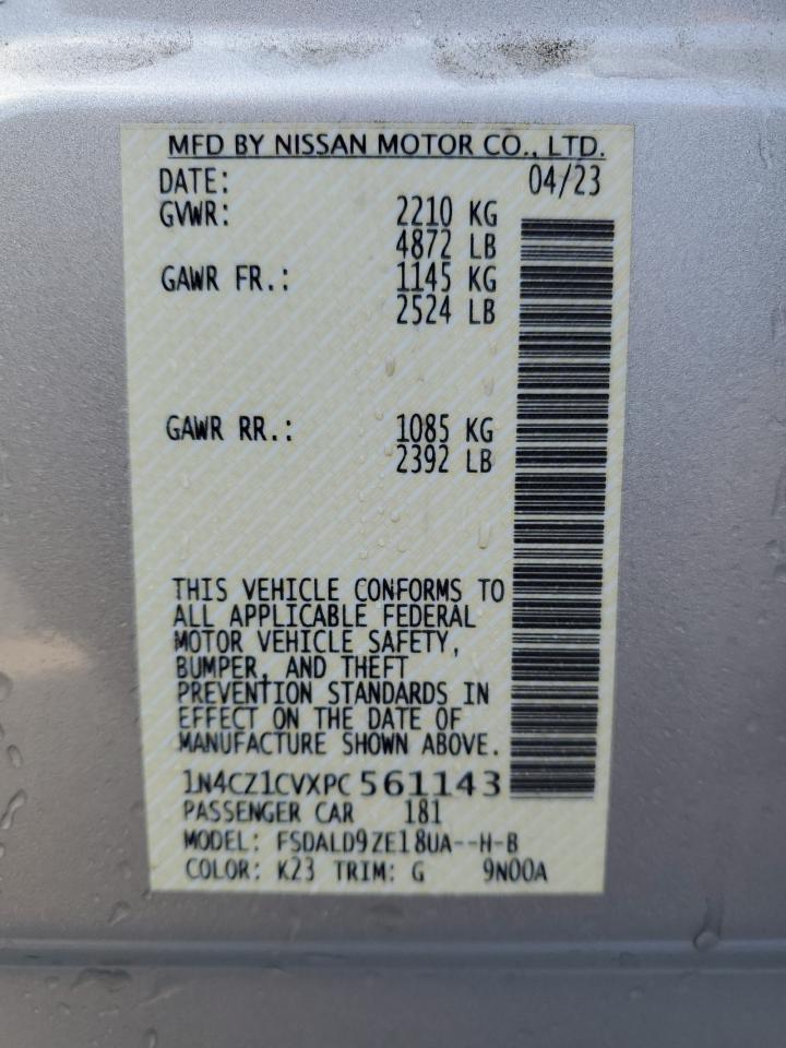 2023 NISSAN LEAF SV PLUS VIN:1N4CZ1CVXPC561143