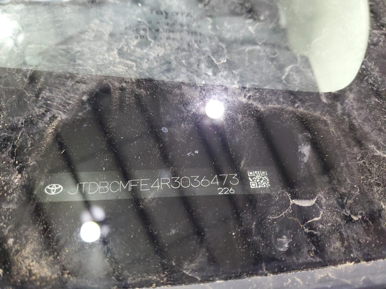 2024 TOYOTA COROLLA LE VIN:JTDBCMFE4R3036473