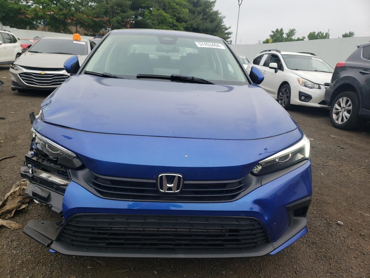 2022 HONDA CIVIC EX VIN:2HGFE1F76NH303861