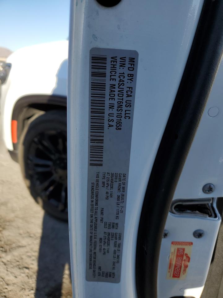 2022 JEEP WAGONEER SERIES III VIN:1C4SJVDT6NS101658