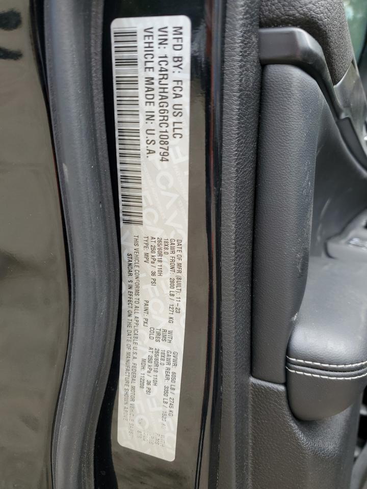 2024 JEEP GRAND CHEROKEE LAREDO VIN:1C4RJHAG6RC108794