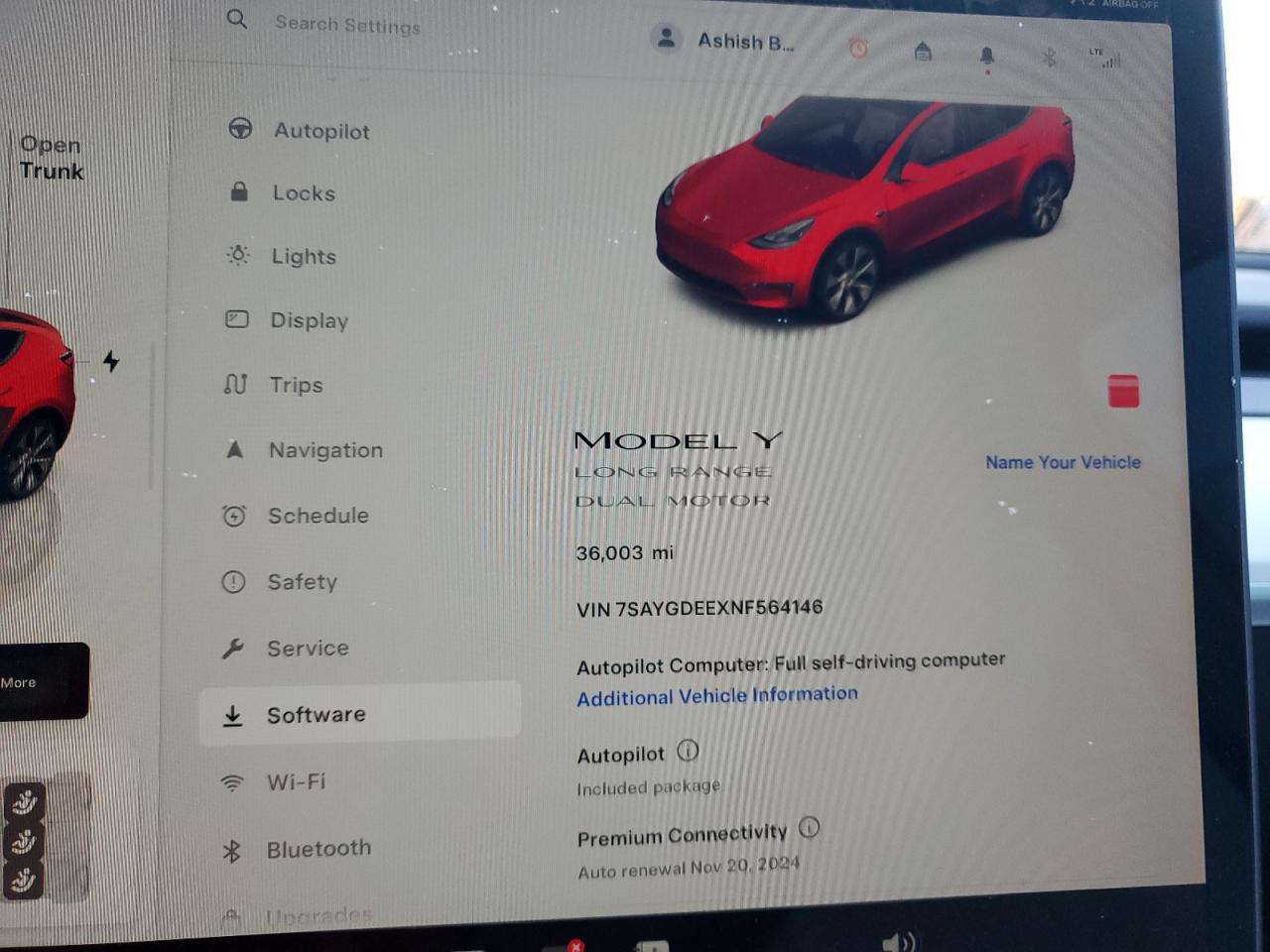 2022 TESLA MODEL Y  VIN:7SAYGDEEXNF564146