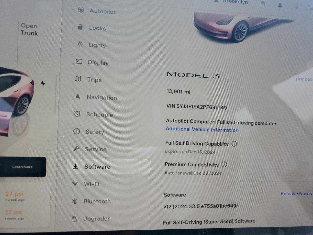 2023 TESLA MODEL 3  VIN:5YJ3E1EA2PF696149