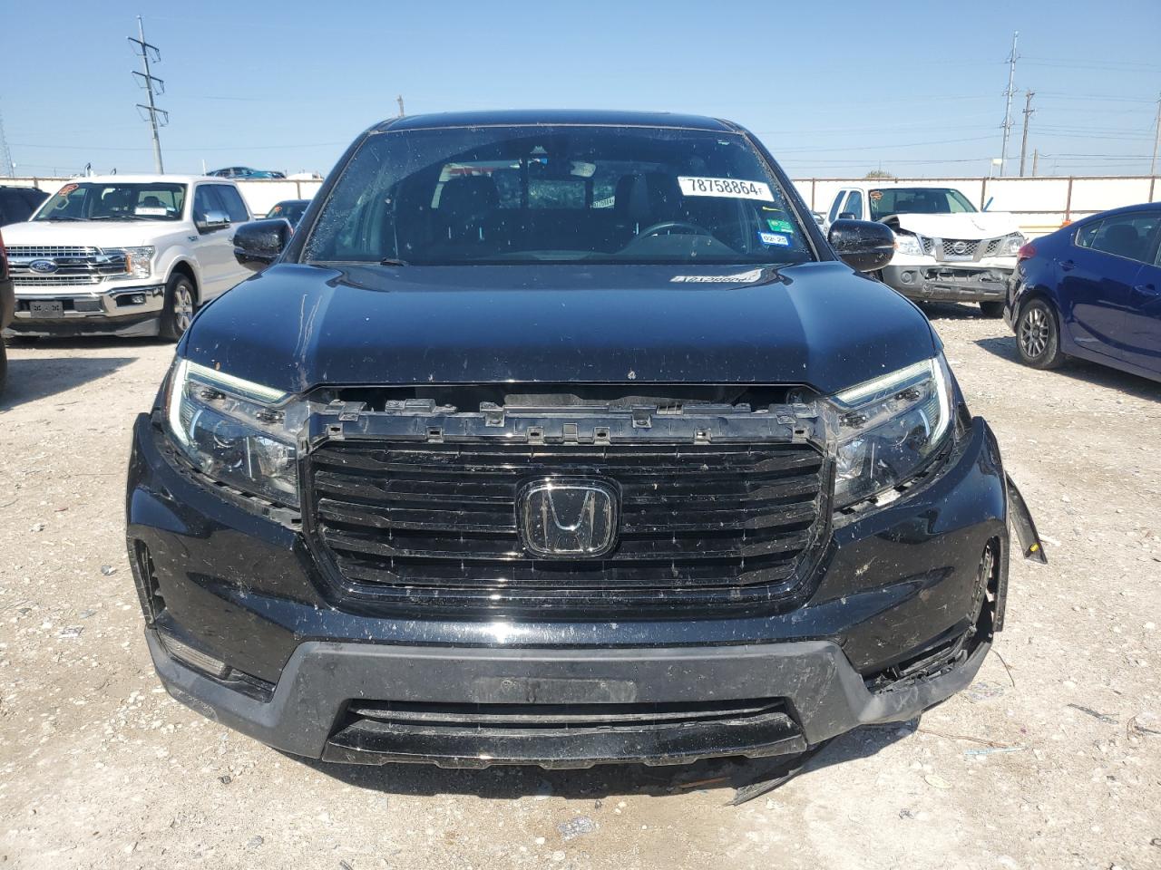 2022 HONDA RIDGELINE BLACK EDITION VIN:5FPYK3F83NB039533