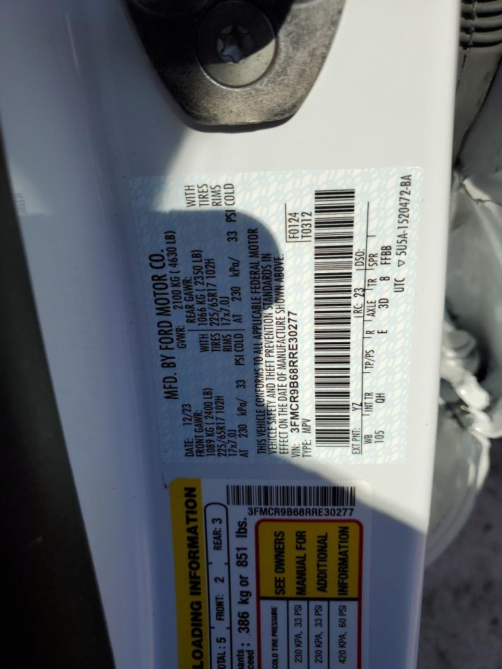 2024 FORD BRONCO SPORT BIG BEND VIN:3FMCR9B68RRE30277
