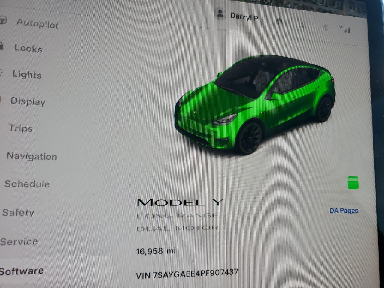 2023 TESLA MODEL Y  VIN:7SAYGAEE4PF907437