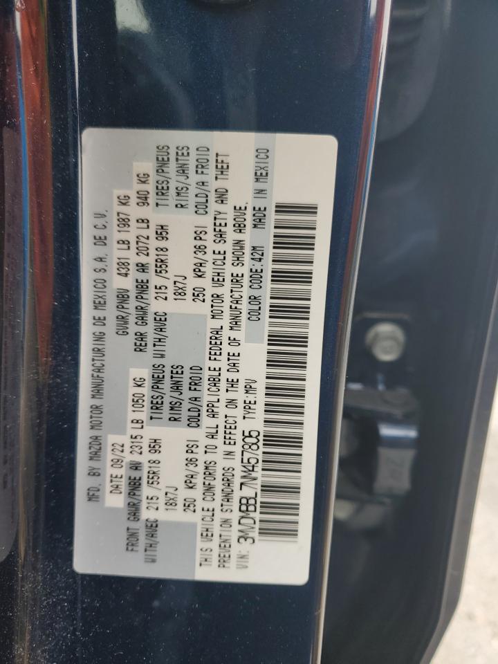 2022 MAZDA CX-30 SELECT VIN:3MVDMBBL7NM457805