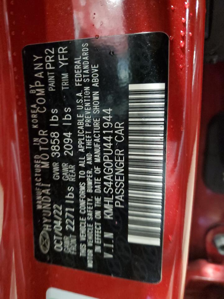 2023 HYUNDAI ELANTRA SEL VIN:KMHLS4AG0PU441944