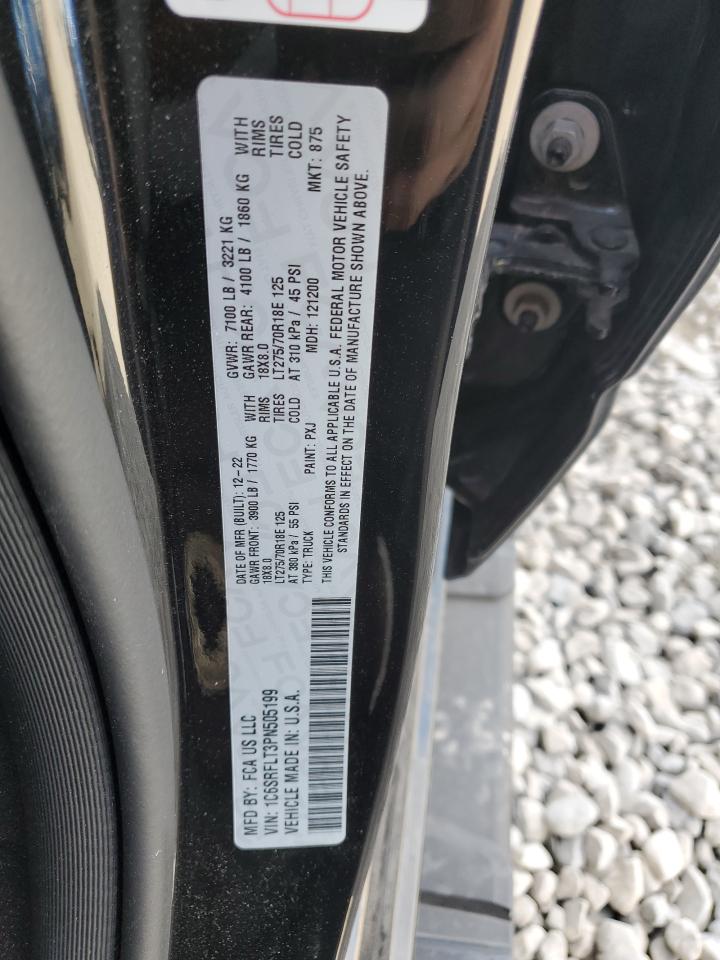 2023 RAM 1500 REBEL VIN:1C6SRFLT3PN505199