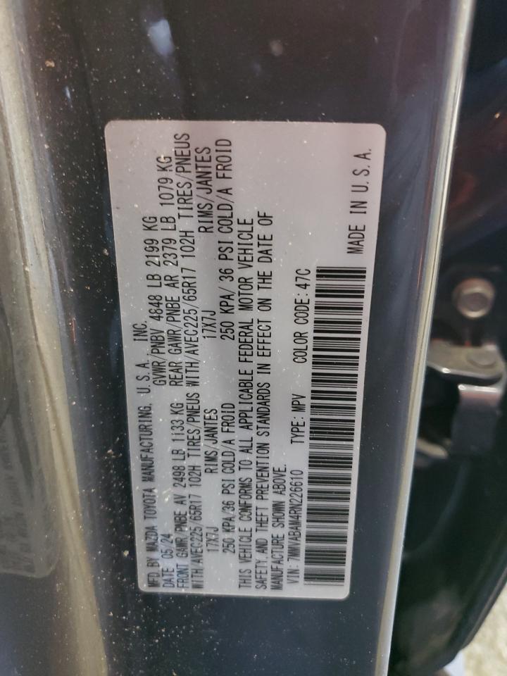 2024 MAZDA CX-50 SELECT VIN:7MMVABAM4RN226610