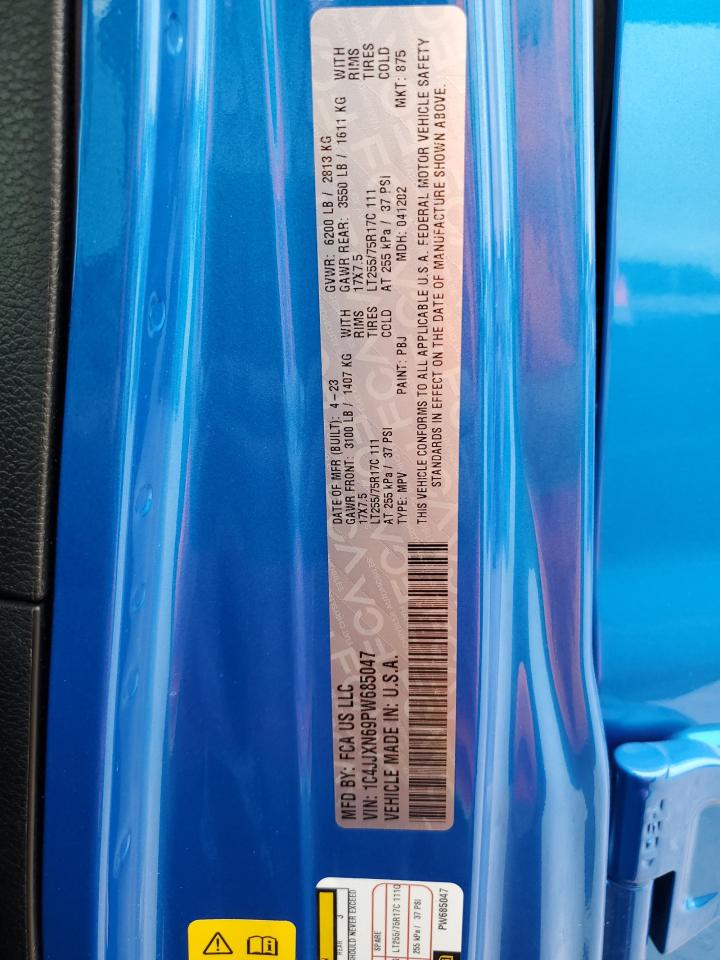 2023 JEEP WRANGLER 4XE VIN:1C4JJXN69PW685047