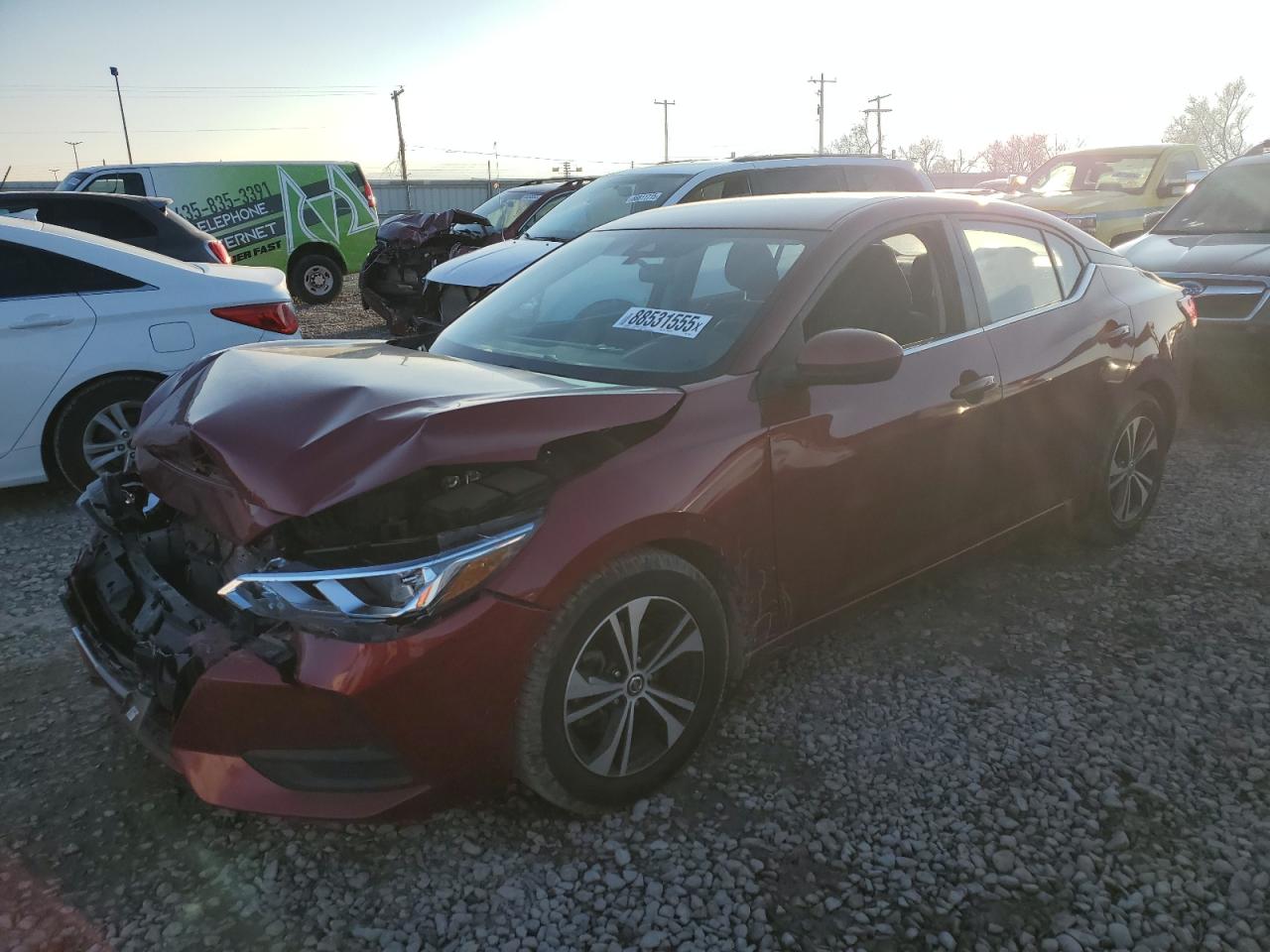 2023 NISSAN SENTRA SV VIN:3N1AB8CV9PY280833