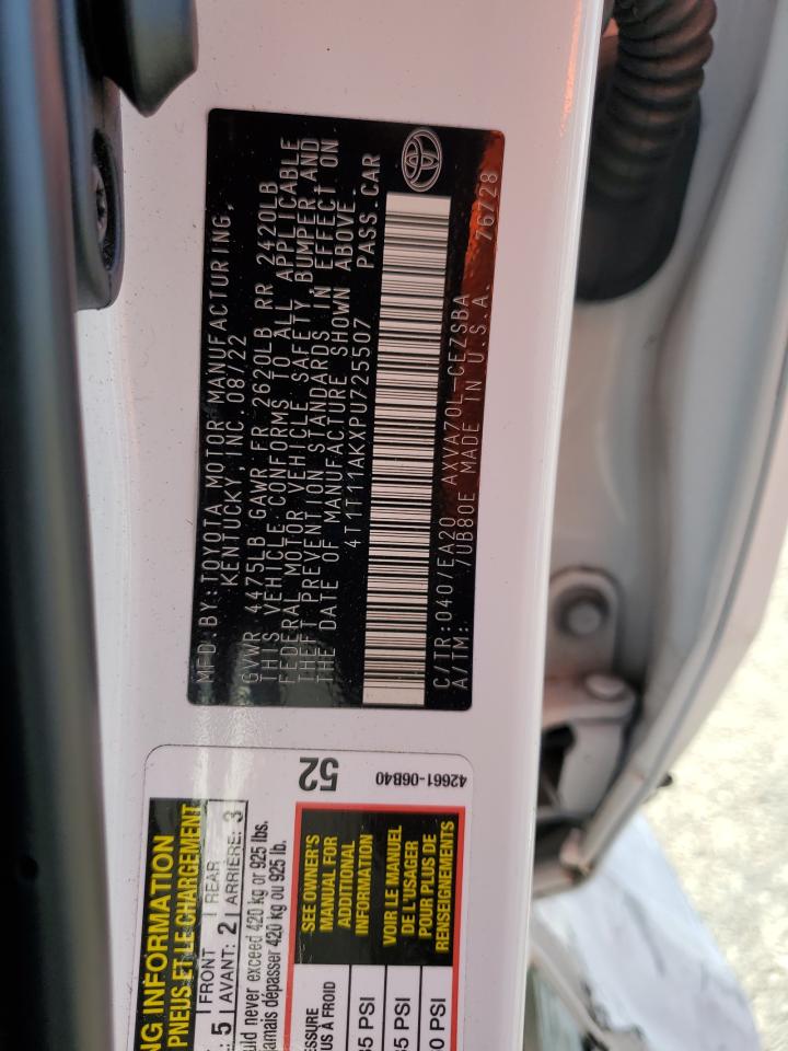 2023 TOYOTA CAMRY SE NIGHT SHADE VIN:4T1T11AKXPU725507