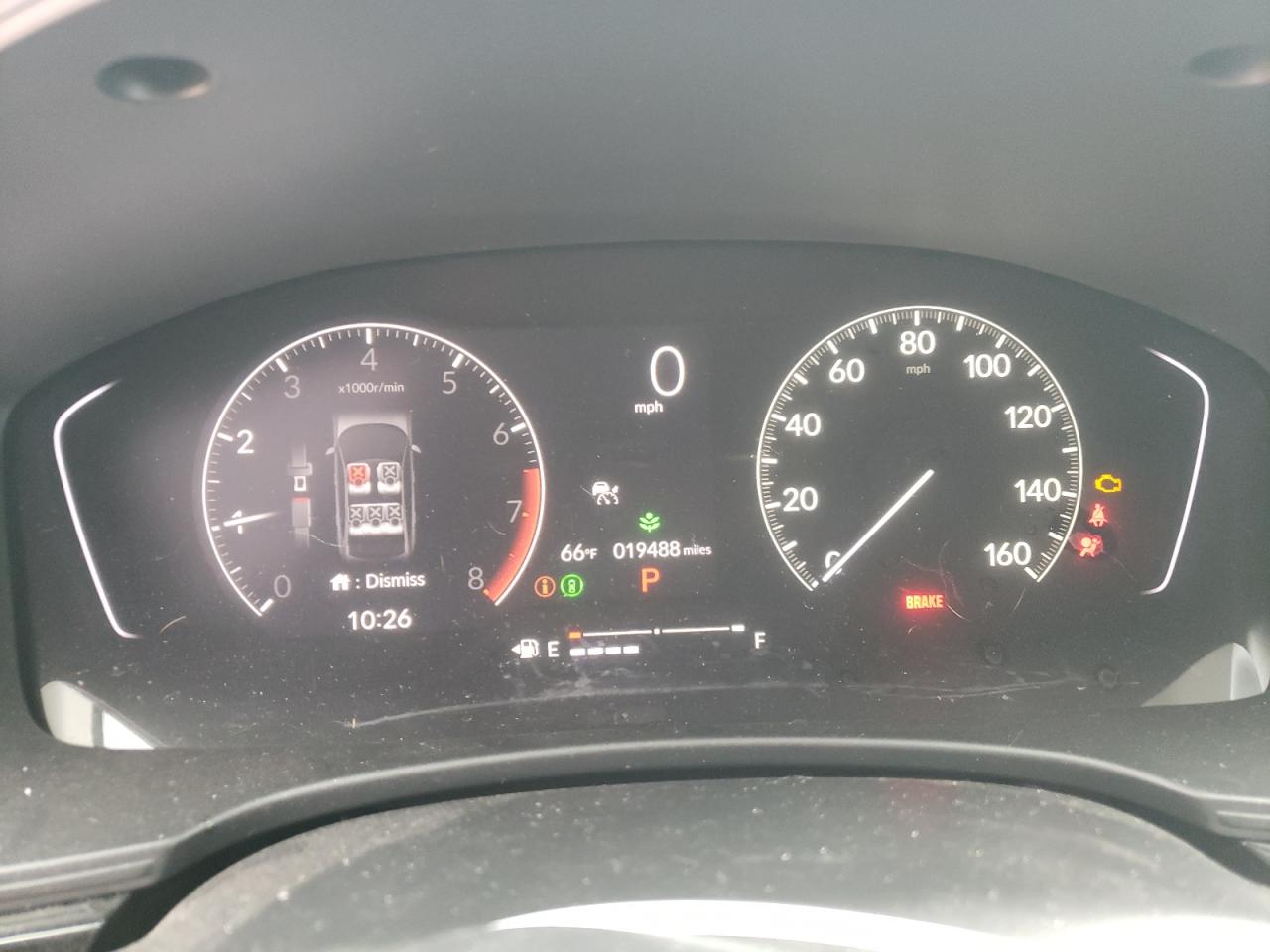 2022 HONDA CIVIC EX VIN:2HGFE1F74NH320738