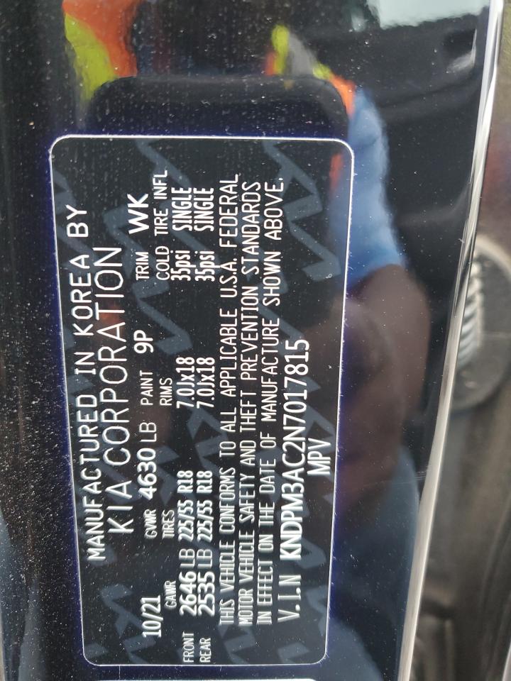2022 KIA SPORTAGE LX VIN:KNDPM3AC2N7017815
