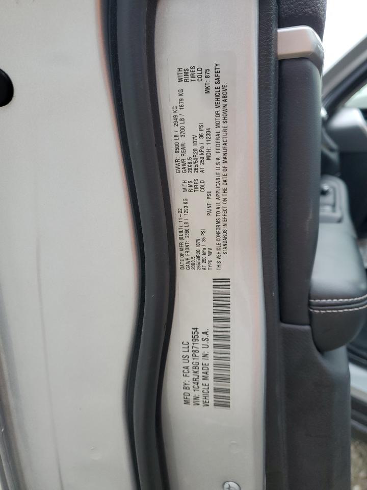 2023 JEEP GRAND CHEROKEE L LIMITED VIN:WVGBC67L44D030602
